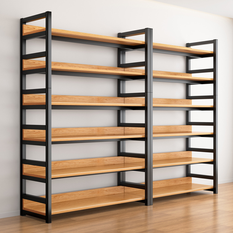 Estantería de almacenamiento para libros, estantería de pie para el hogar, librero de hierro para sala de estar, estantería de exhibición de varias capas, estantería de almacenamiento de varias capas.