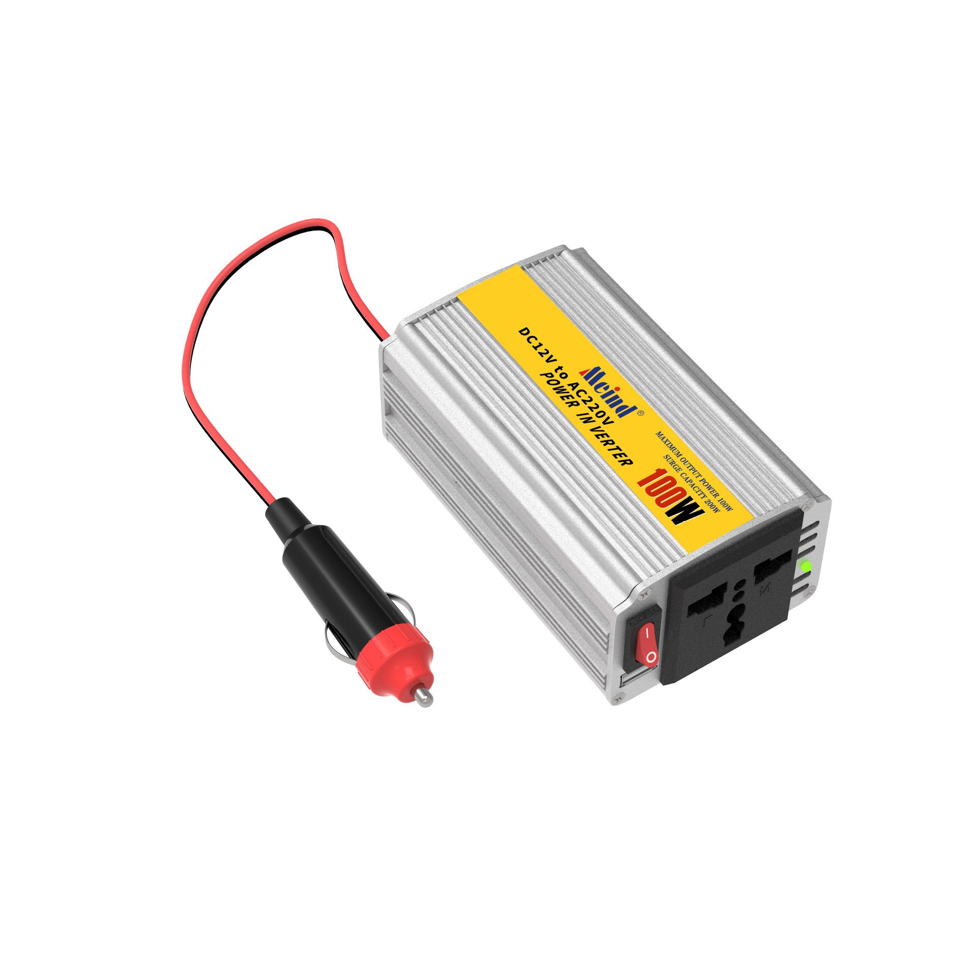 深圳厂家美诺迪车载逆变器100W 150W 200W 12V24V转220V110V