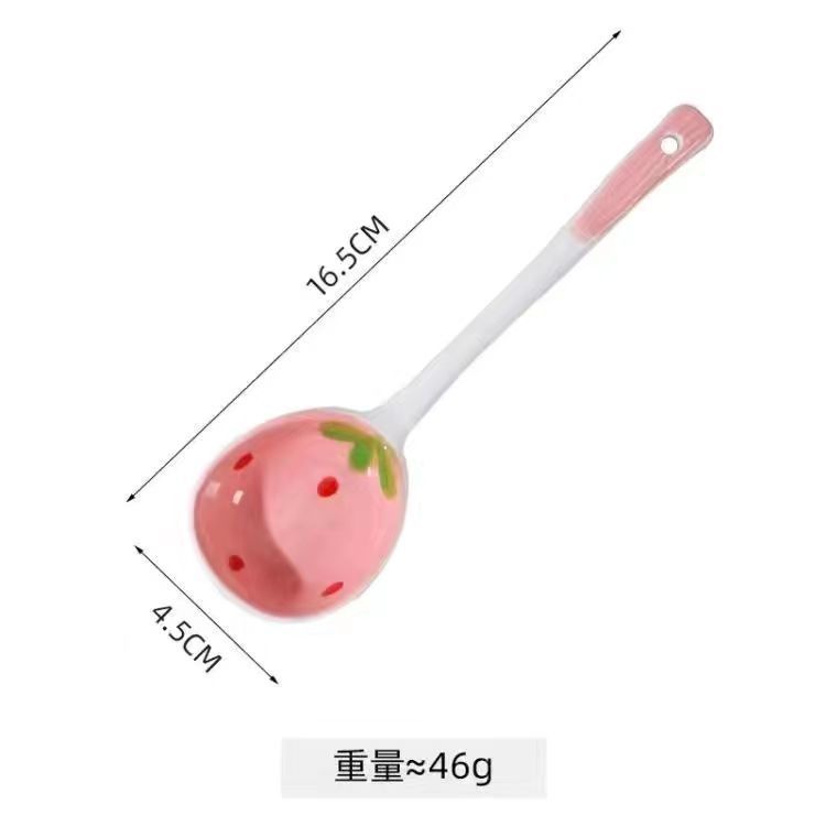 딸기 세라믹 스푼