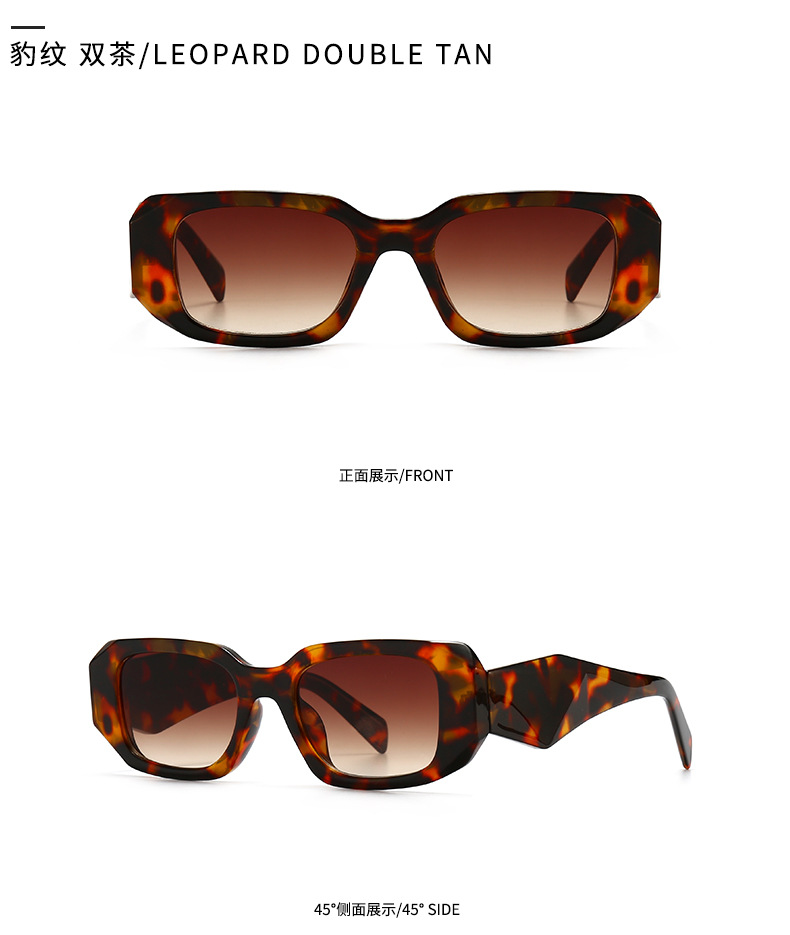 New Style Modern Solid Color Retro Square Frame Narrow Sunglasses display picture 8