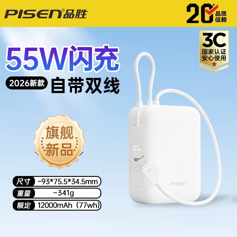 20000 mA white [55W]