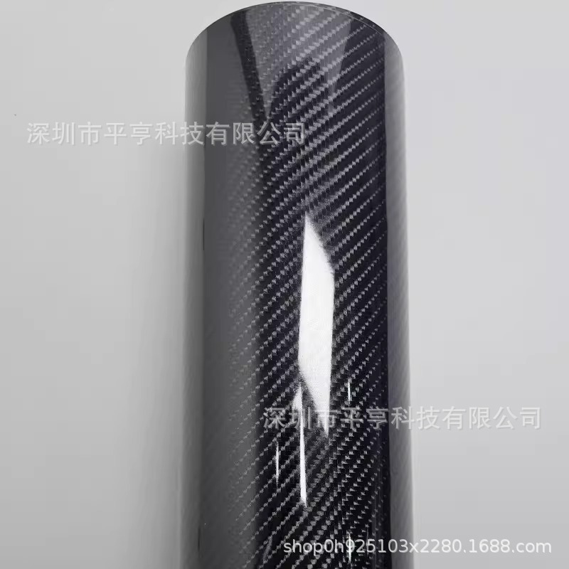 PET高亮碳纤维6D黑 / 10cm*150cm