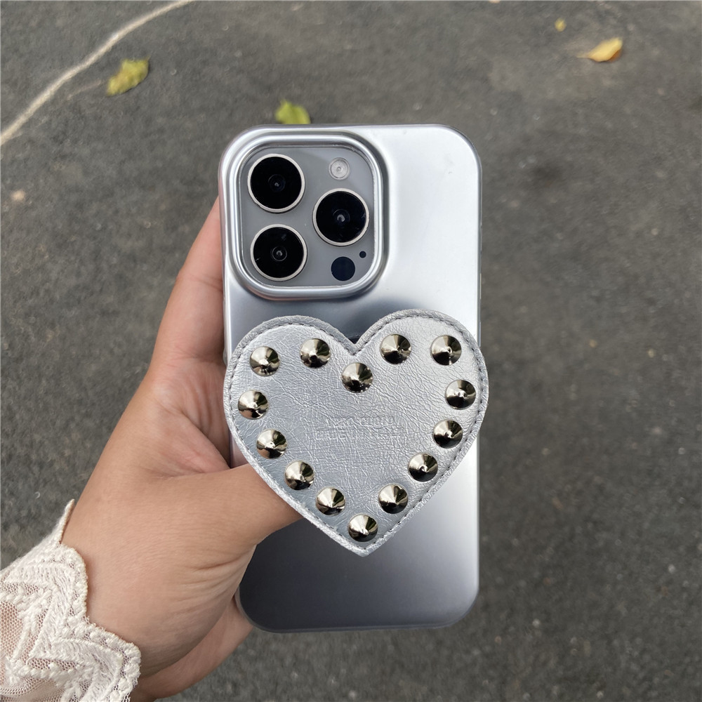 Soporte de clavo de sauce de amor plateado chapado plateado jx