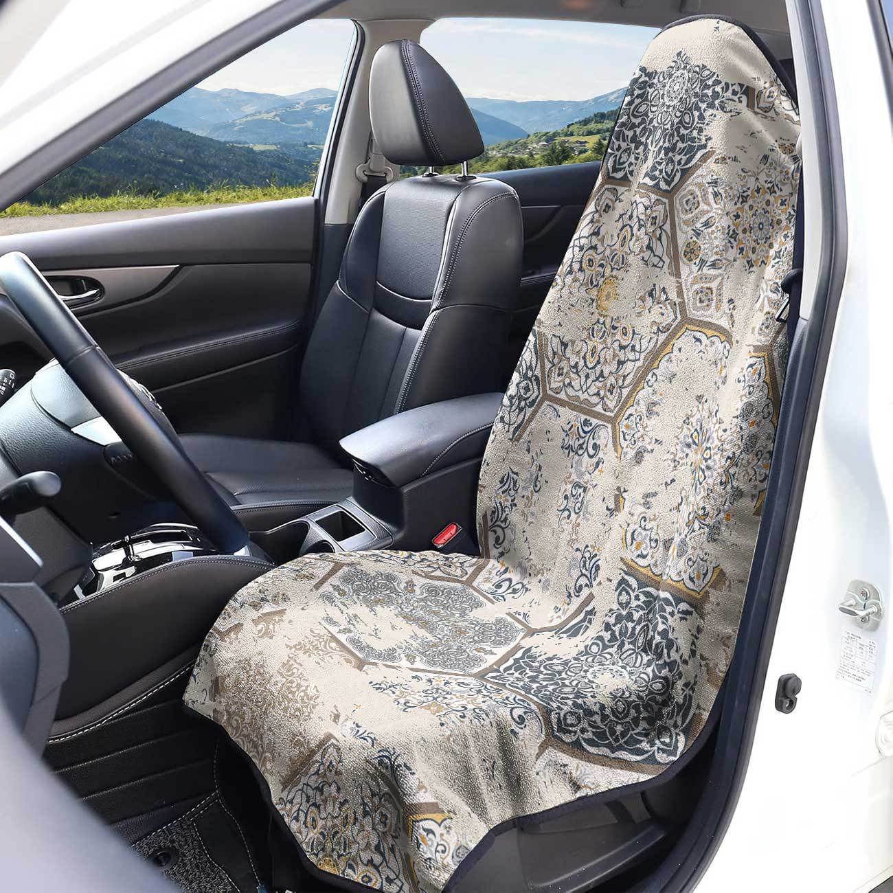 Car seat towel cover front seat protector suitable for gym and exercise, universal for all seasons, car use 76
