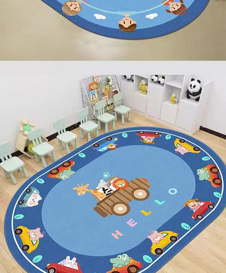 Kindergarten Floor Mats, Tutoring Classes, Classroom Mats, Reading Areas, Cool and Stain-Resistant Carpets, Cartoon Blankets Can Be Shipped on Behalf of Others
