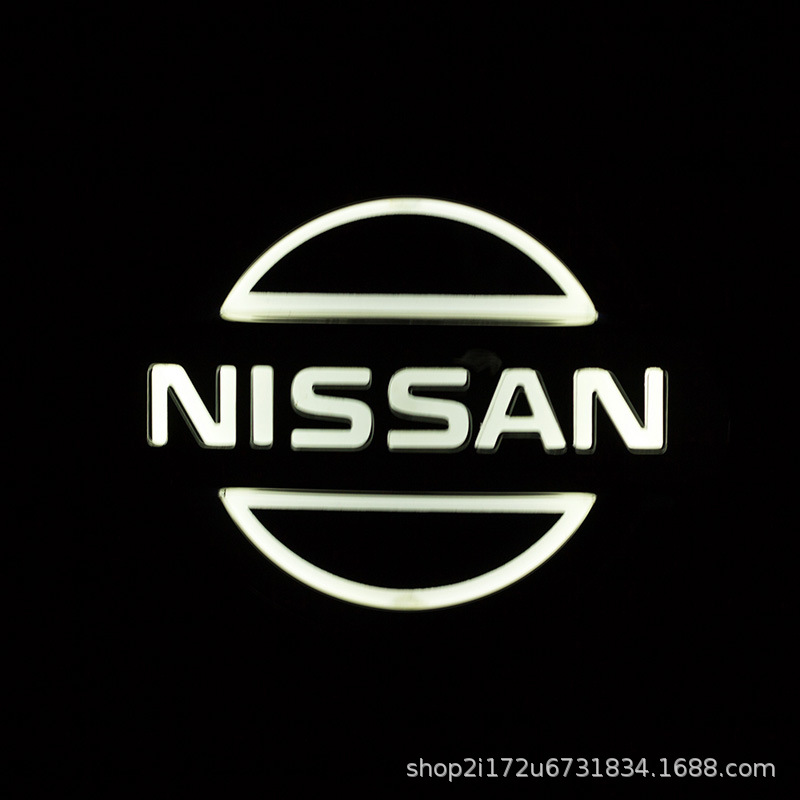 Suitable for 5D Nissan Car Logo Light-Up Led Rear Emblem Lights for X-Trail, Patrol, Tiida, Livina, and Duke