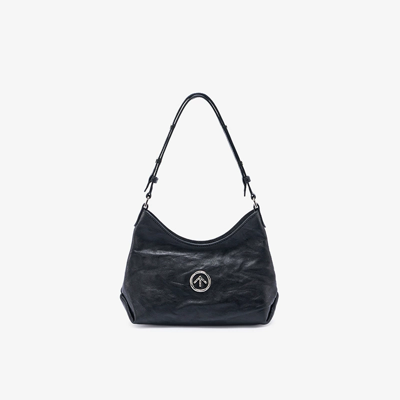 Г Bag из черной каменной кожи Г Ле, сумка-хобо, кожаная натуральная кожа под цвет овощной кожи, плечевая сумка-тоут, сумка для commuter, женская сумка