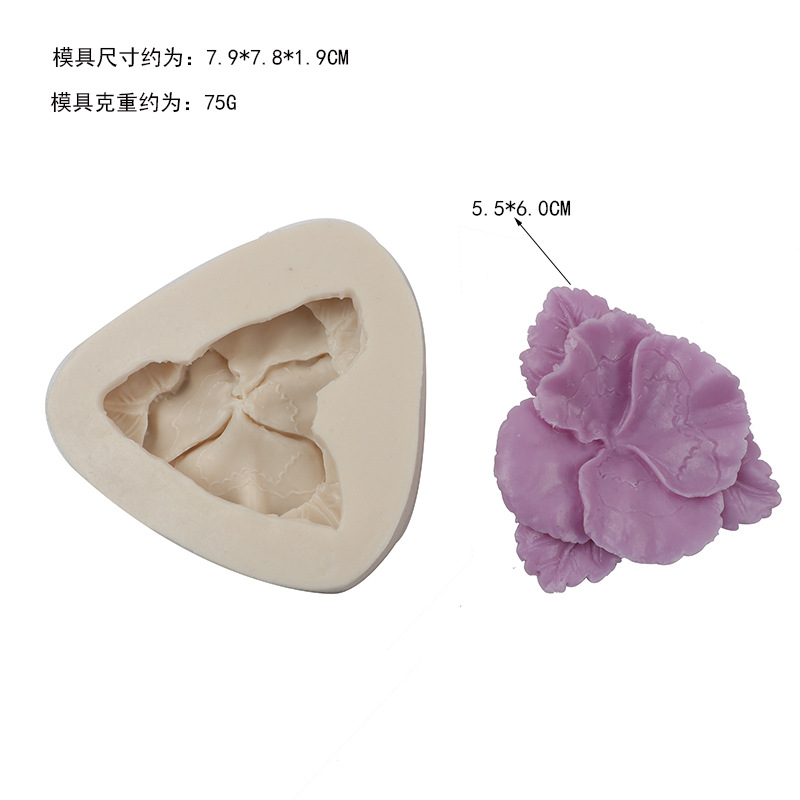 Directo de fábrica molde para hornear pastel fondant herramienta líquido 3D molde silicona lirio floreciente