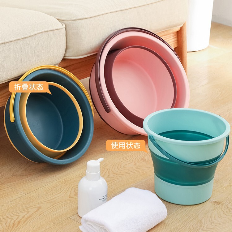 Household Folding Bucket Cleaning Bucket Portable Fishing Bucket Car Washing Bucket Student Dormitory Bucket Household Folding Bucket Cleaning Bucket Portable Fishing Bucket Car Washing Bucket Student Dormitory Bucket