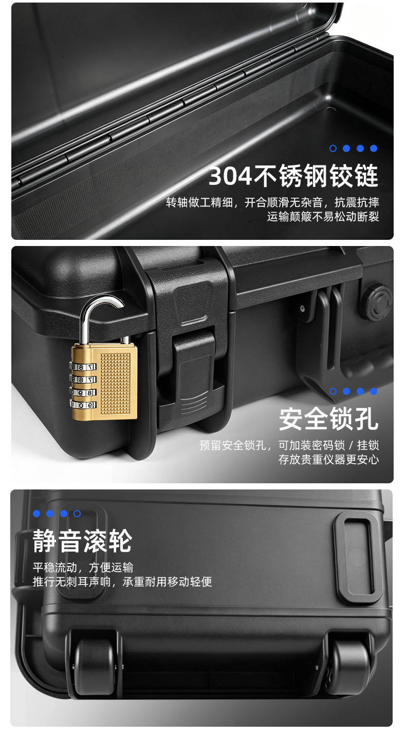 Toplo Fishing Rod Storage Long Box, Shock-Absorbing Recurve Bow Instrument Storage Box, Waterproof Car Roof Equipment Box with Base
