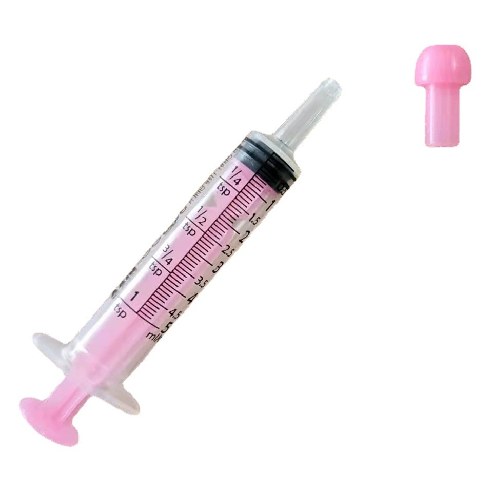Пурпур шприца пластикового шприца грубого любимца цвета 5 мл 10 мл питаясь английский упаковывая розовый зеленый