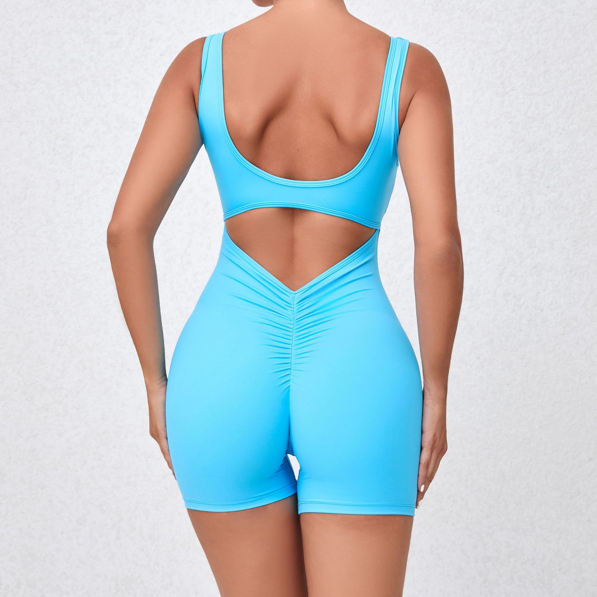 163g Weight Shorts Pants Length Nylon, Spandex Fabric Type Rompers Pants Type Fitness, Running Occasion Solid Color Pattern Spring&Summer Season Basic, Sport Style Style Basic Sport Style Solid Color Nylon Spandex Tracksuit Rompers 7