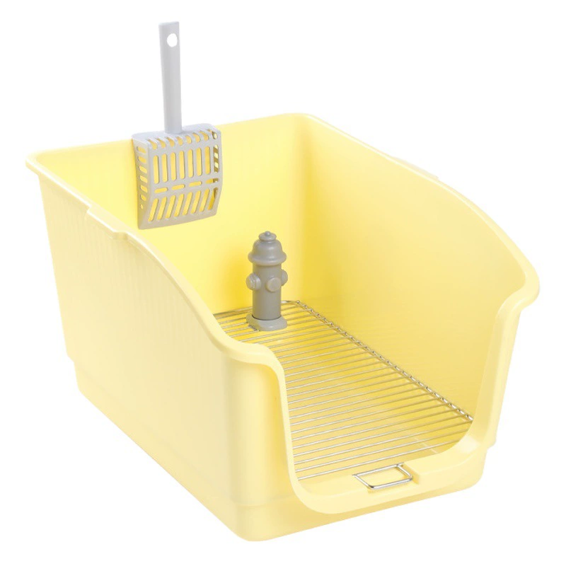 Настенный унитаз для собак из нержавеющей стали с защитой от говна для собак Песочный бассейн для собак среднего и маленького роста для собак Туалет для домашних животных