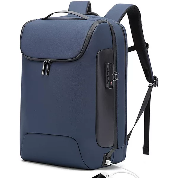 Amazon Commuting Large Capacity USB Charging Student Backpack Business Backpack Men's Commuting Laptop Bag