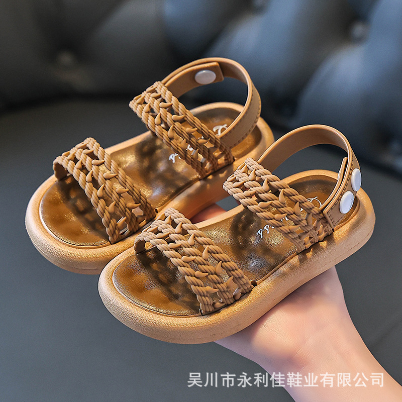 Fábrica de sandalias para niñas de verano para niños pequeños y medianos nuevos productos de exportación de comercio exterior al por mayor de sandalias para bebés de niñas