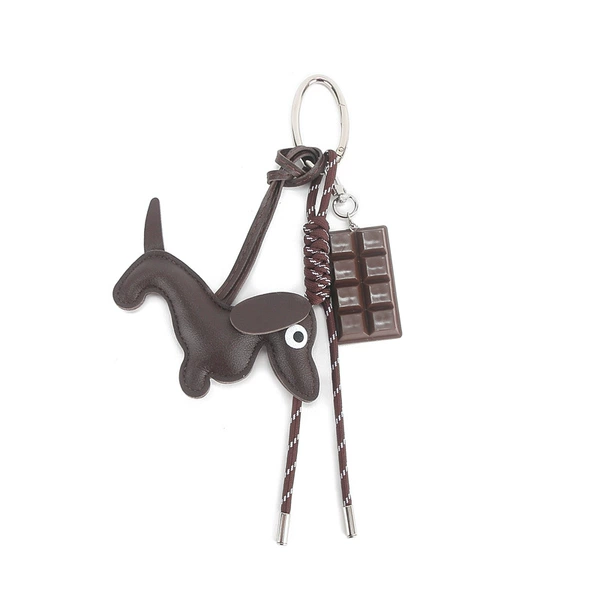 Chocolate sausage dog brown rope model