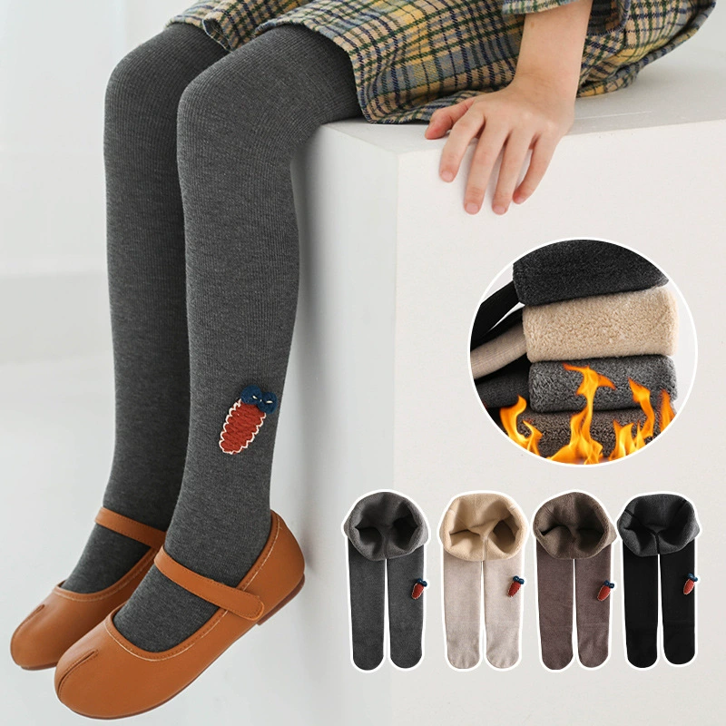 Дети Демисезонные колготки, теплые мультфильм carrot warm джинсы, утолщенные