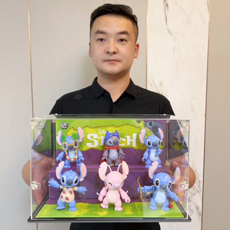 正版史迪奇盲盒桌面摆件公仔潮玩手办拼装玩具机构电玩城积分礼品|undefined