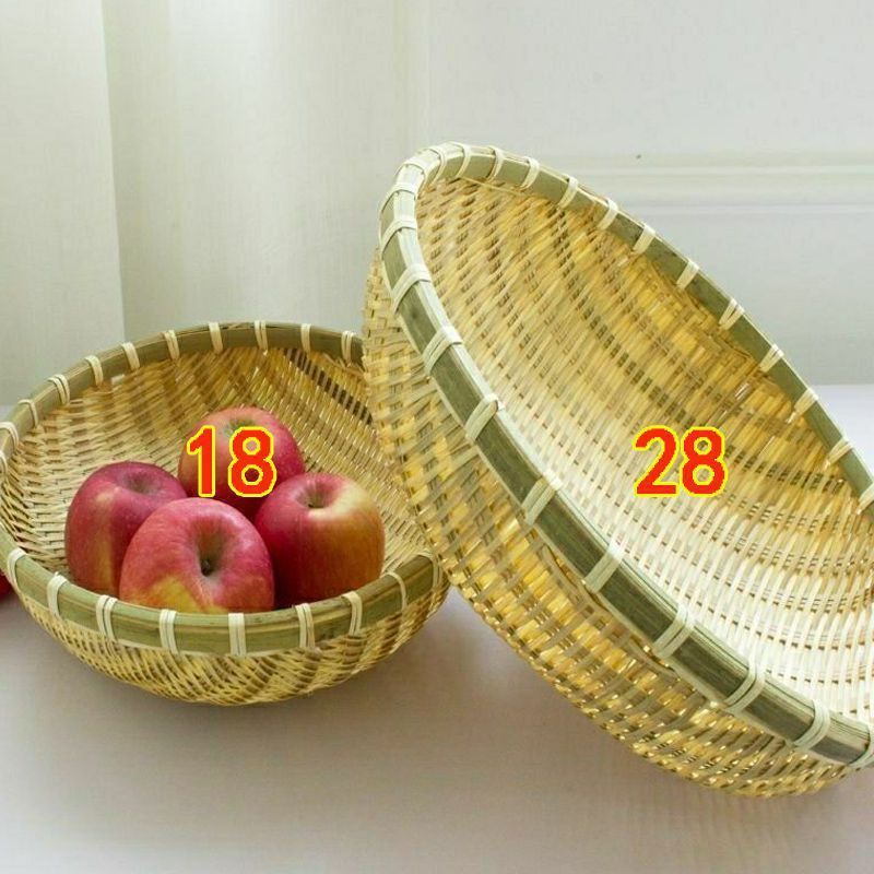 竹製品、竹ちりとり、まんじゅう保存かご、小かご、フルーツかご、竹かご、野菜洗い、米の水切り、水切り|undefined