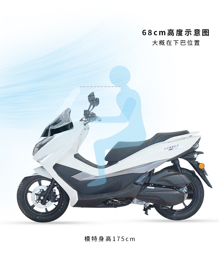 Suitable for Haojue Uhr150 Windscreen Upgrade, Windshield, Front Windshield, Rain Shield, Chest Protector, Transparent High-Definition Windshield