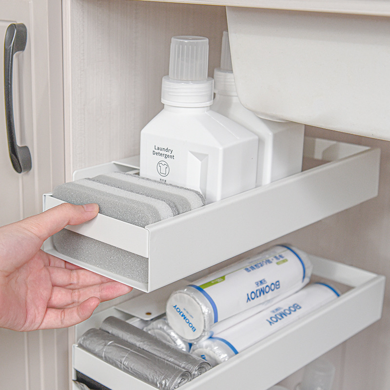 Drawer Slide Basket Kitchen Track Kitchen Cabinet Basket Storage Rack Corner Iron Basket Factory Wholesale