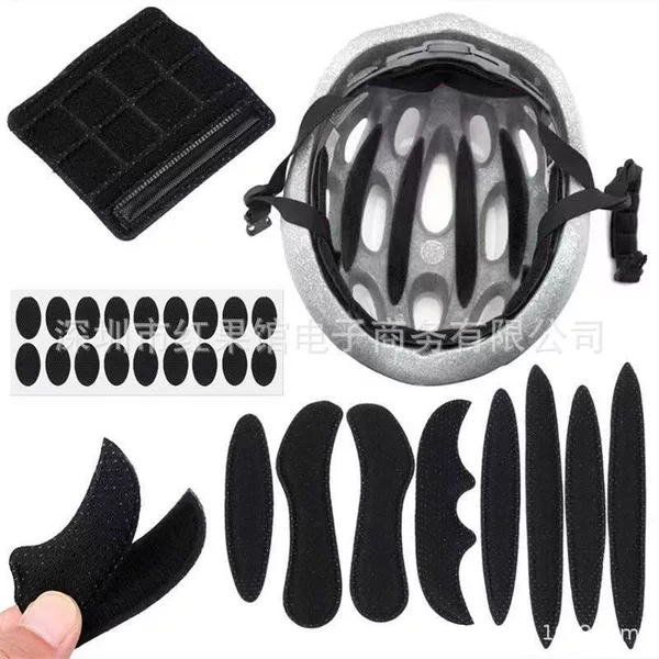 Cycling Helmet Lining, Motorcycle and Bicycle Helmet Lining Pads, Ultra-Thick Sponge, Hot and Cold Pressed Molding, Manufacturer's Ready Stock