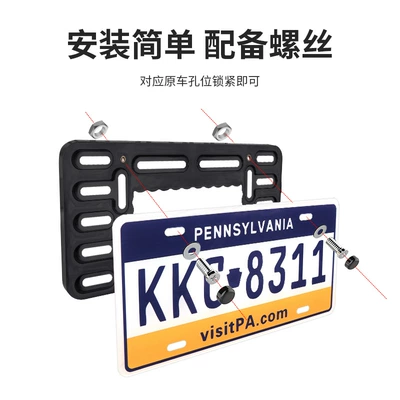 Plate Frame License Plate Base Plate: License plate holder/license plate holder
