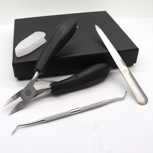 Spot wholesale stainless steel chickenmouth pliers nail groove pliers nail removal device Ston file manicure tool set