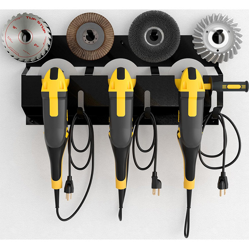 角磨机支架 角磨机工具架 壁挂式工具储物架 金属壁挂工具收纳架