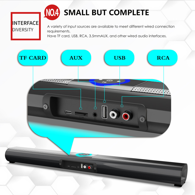 工場直販 BS-20 Bluetooth スピーカー壁掛けリモコンホームシアター RGB カラーライトサウンドバーサウンドバーオーディオ|undefined