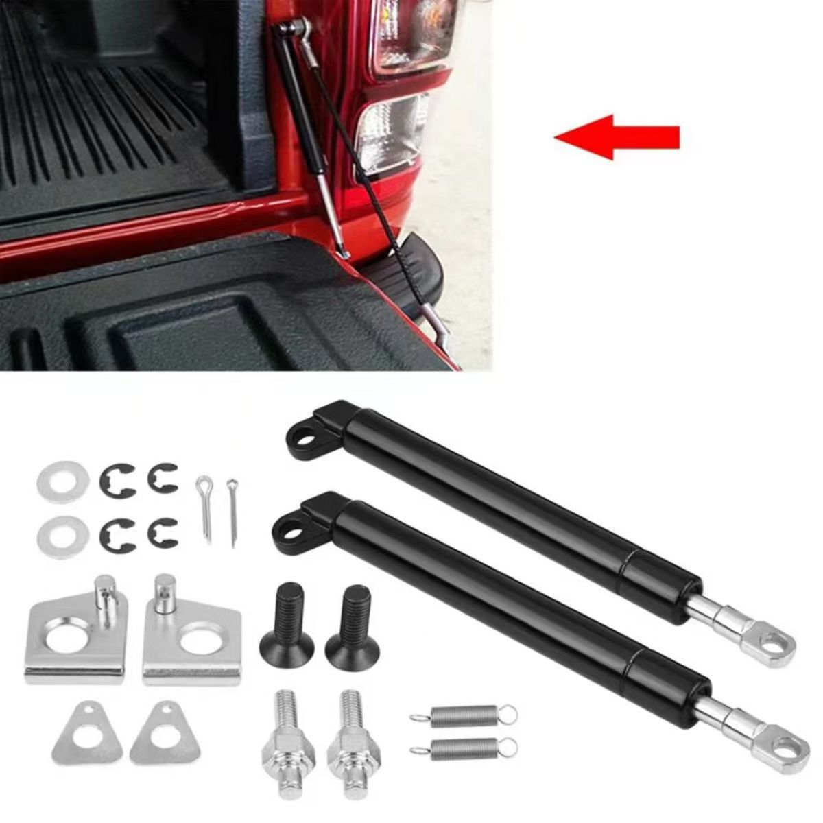 Suitable for 11-20 Volkswagen Amarok Pickup Truck Modified Tailgate Slow-Down Rod Damper Hydraulic Rod Gas Spring
