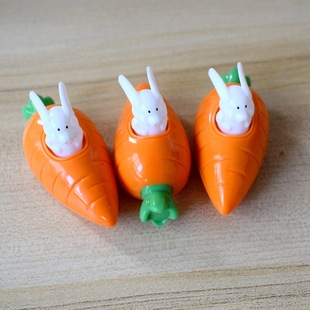 Colorful Funny Pull Back Rabbit Carrot Car Children's Toy Easter Bunny Carrot Car Cross-Border Supply