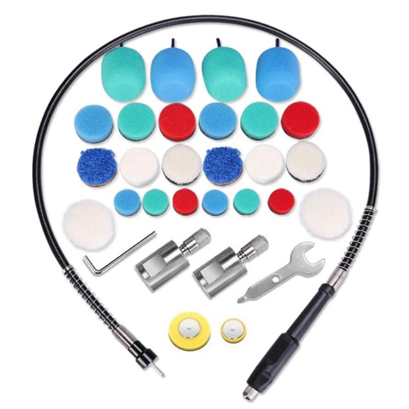 Coche área pequeña detalle pulido esponja placa traje manija de la puerta tira brillante rejilla de admisión pulido cabeza rueda de esponja