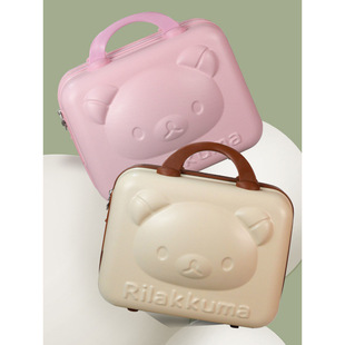 Bear Luggage Wedding Gift Box for Female Bridesmaids 14inch Cartoon Cute Password Box Convenient Mini Storage Box