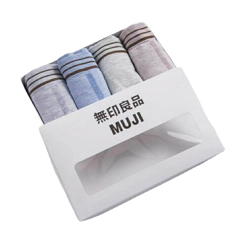 Cross-border Muji [] Liangpin launches four pairs of men’s underwear in gift boxes, seamless, loose and breathable