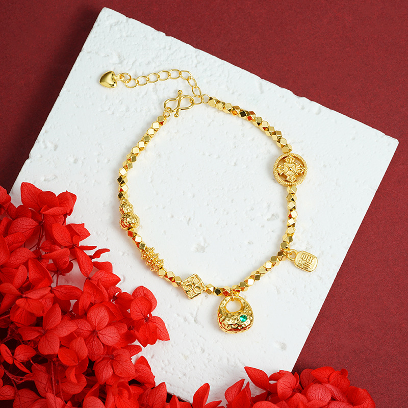 Brazalete de oro de arena vietnamita martillo de martillo