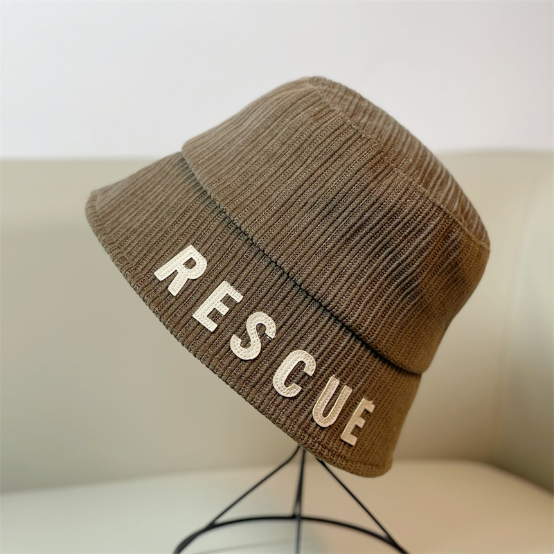 European and American Corduroy Embroidered Fisherman Hat, Children's Warm Water Bucket Hat, Versatile Face Small Wide Brimmed Basin Hat_voghion.com