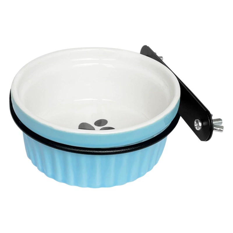 Кормушка Totoro для карликового кролика, кормушка для морской свинки, может быть закреплена, подвесная Противоударная керамическая чаша с защитой от укусов