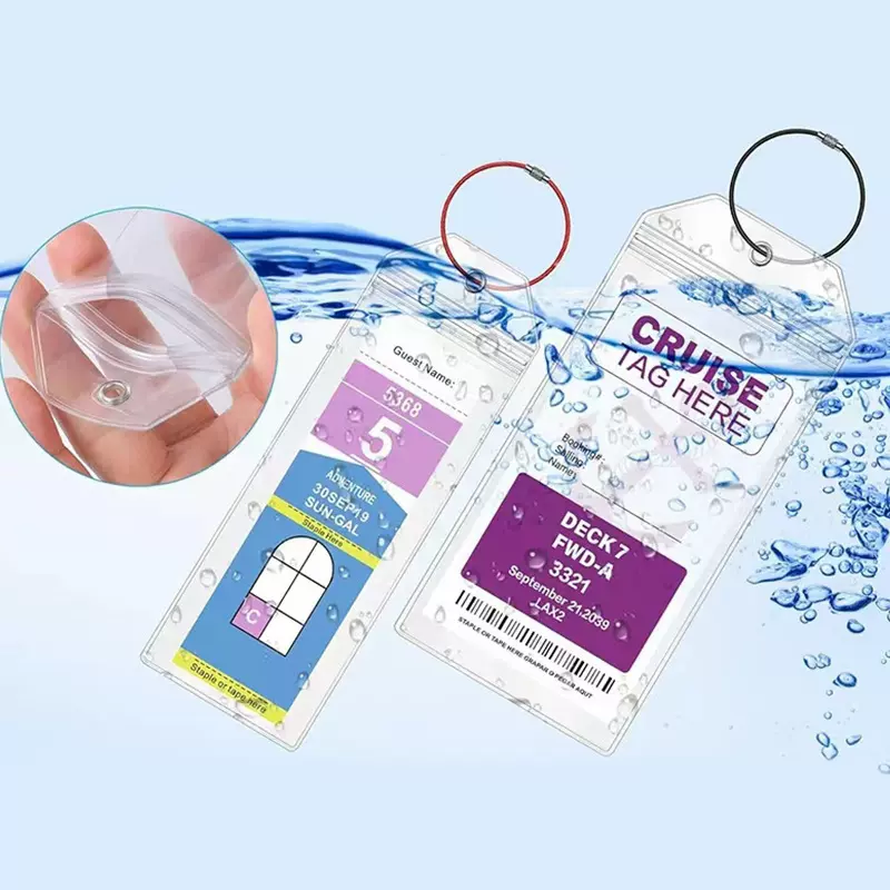 透明pvc自封行李箱登机牌卡套 pvc行李牌软膜标签套 pvc托运卡牌