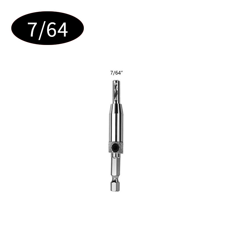 Taladro de bisagra para carpintería, taladro eléctrico, posicionamiento de perforación, conjunto de brocas de mango hexagonal de una pieza, apertura de orificios de bisagras para puertas y ventanas de núcleo personalizado