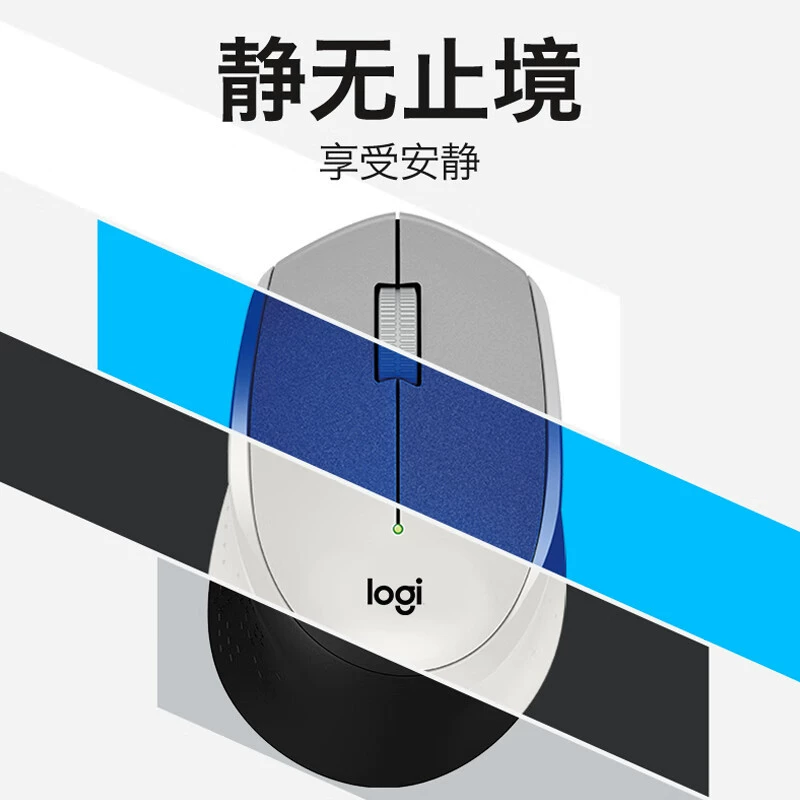 Logitech, бесшумная беспроводная мышь