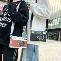 Нишевая сумка Ретро трехмерная коробка сумка для фотомашины новая креативная мода на одно плечо