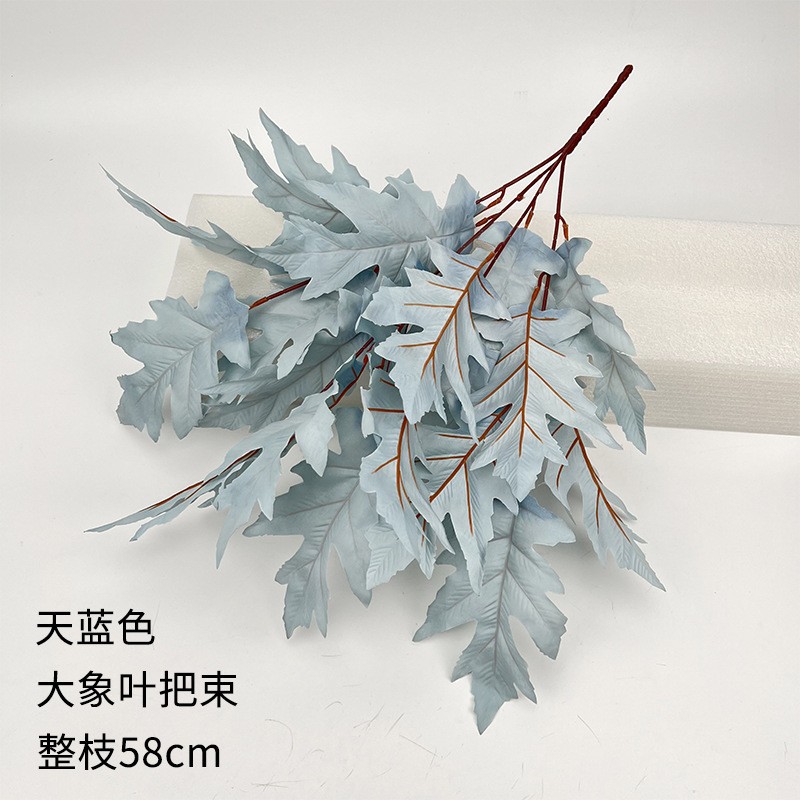 Flor azul cielo flor de bodas flor de seda flor de bodas flor de decoración de flor de vestíbulo flor de techo suave