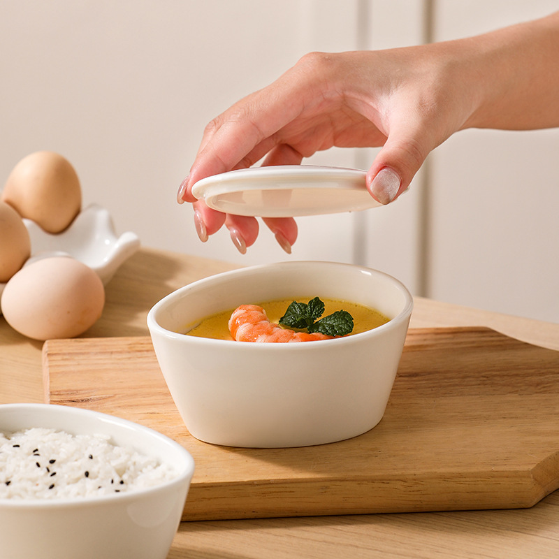 陶器扇型蒸し箱、蓋付き蒸し卵ボウル、1鍋3蒸し器、炊飯器専用ボウル、蒸しボウル、蒸しご飯、蒸し野菜、肉|undefined