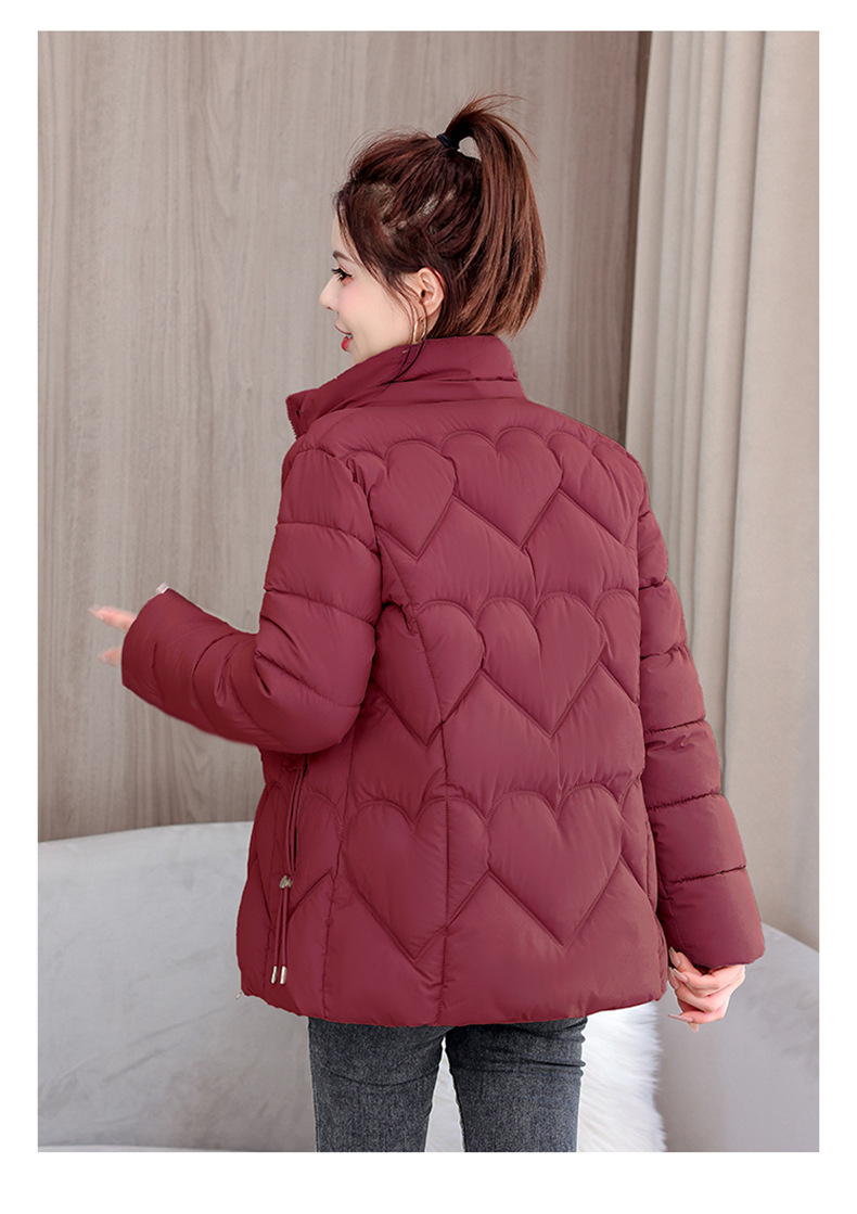 New Short Edition 2024 Korean Version Loose Cotton Jacket Thickened Warm Versatile Women's Coat Down jacket_voghion.com