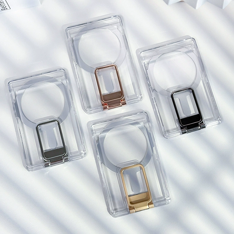 Держатель для магнитных карт подходит для держателя банковской карты мобильного телефона Apple Magsafe, женский прозрачный держатель для магнитных карт Apple