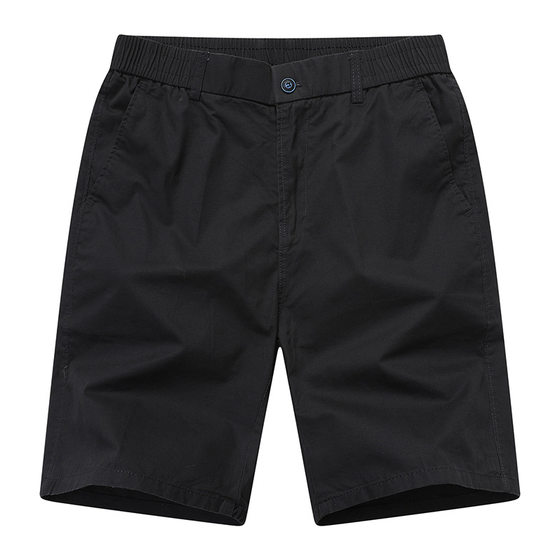 Men's Summer New Arrival Shorts Hong Kong-style Retro Multi-pocket Breathable High-cut Pants Loose Straight Beach Pants