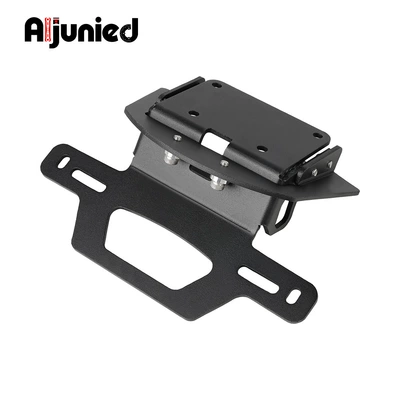 Suitable for Kove 800X Modified Short Tail License Plate Holder Motorcycle License Plate Holder Rear License Plate Fender Accessories (License plate holder/license plate holder) - k8x-license-plate-holder-black