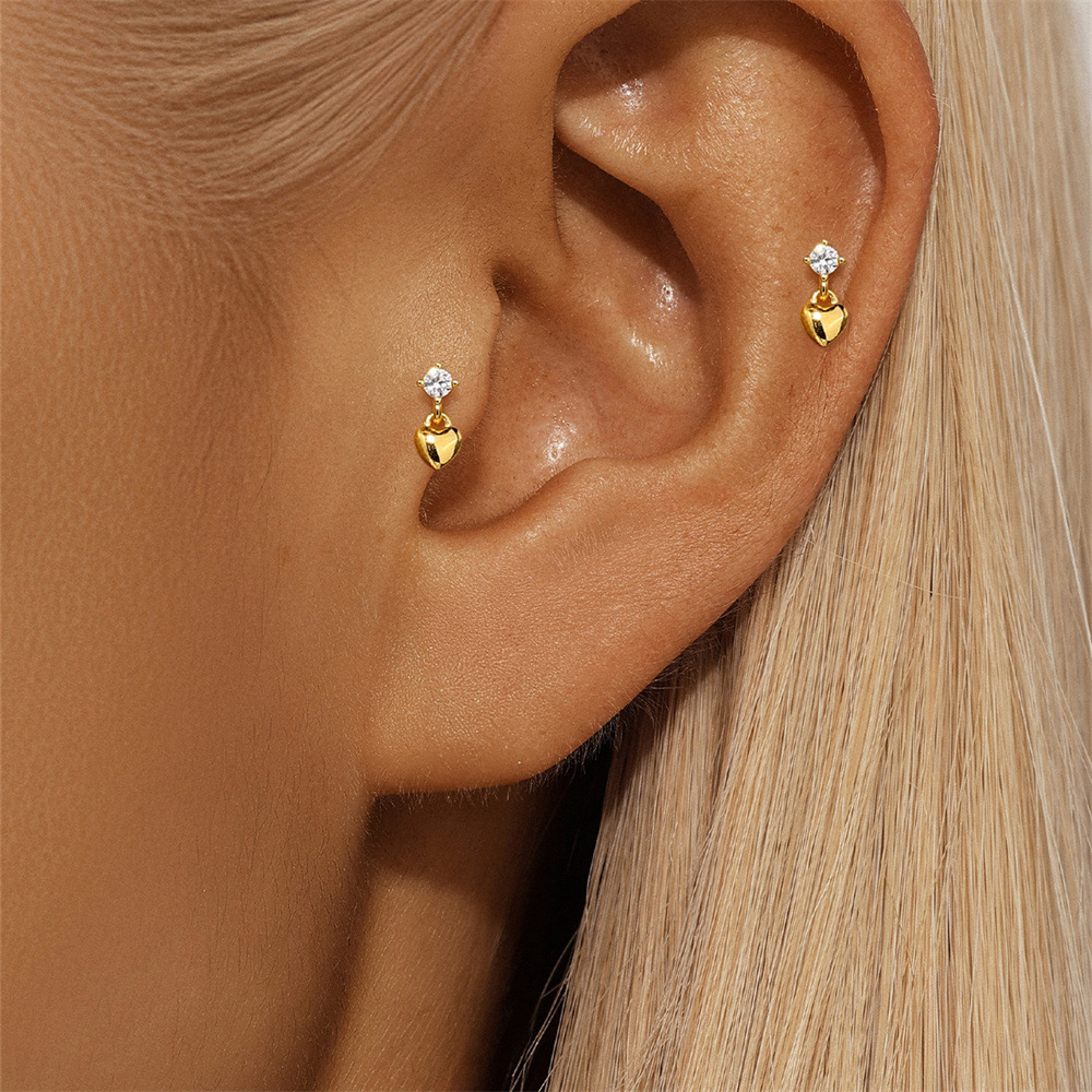 1g Weight 925 Sterling Silver Ear Needle Material Zircon Inlay Material Drop Earrings Classification 1 Pair Quantity Daily Occasion 925 Sterling Silver Material Heart Shape, Flower Pattern All Seasons Season Women's Gender Polished Finish Plating Design Simple Style Style 1 Pair 925 Sterling Silver Zircon 925 Sterling Silver Earrings Heart Shape Flower Drop Earrings 9