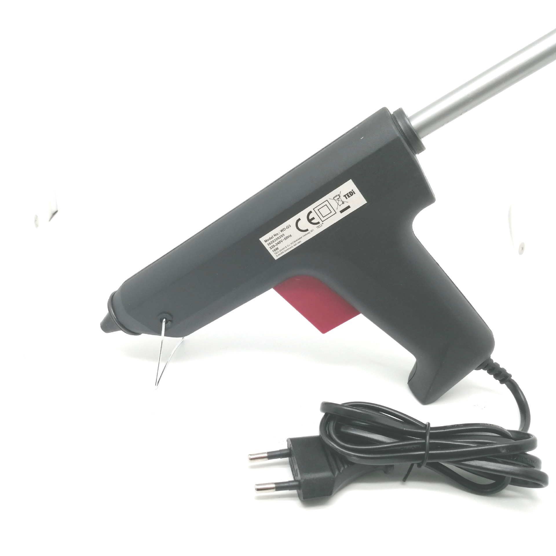 源头工厂 外贸欧式热熔胶枪80W  CE/GS认证电热胶枪